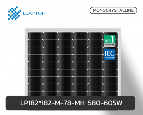 LP182*182-M-78-MH Rated Power 580-605W
